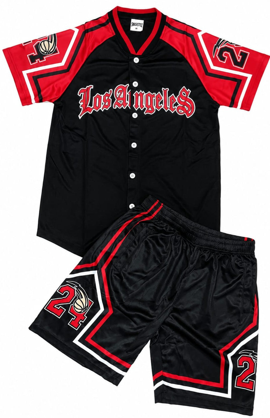 Completino Los Angeles rosso-nero