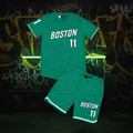 Completino BOSTON verde-bianco