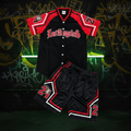 Completino Los Angeles rosso-nero