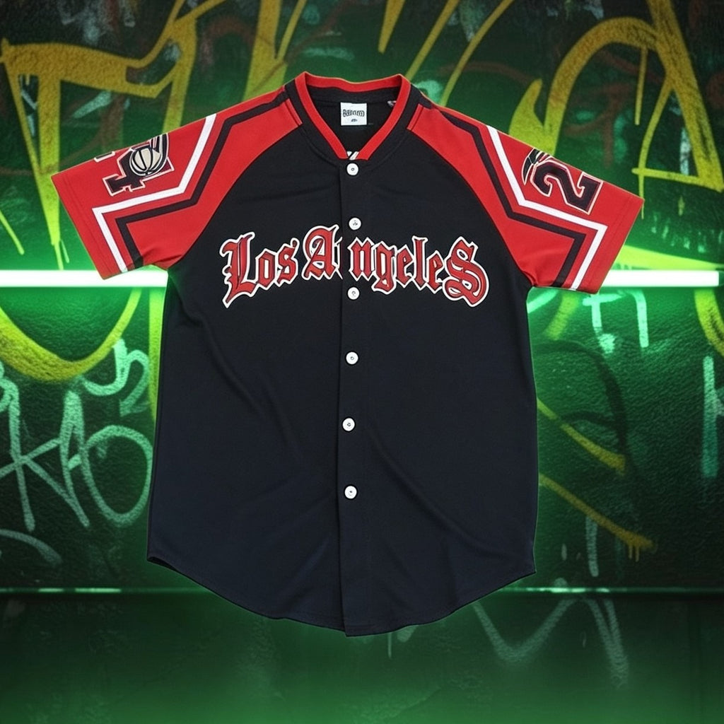 Completino Los Angeles rosso-nero