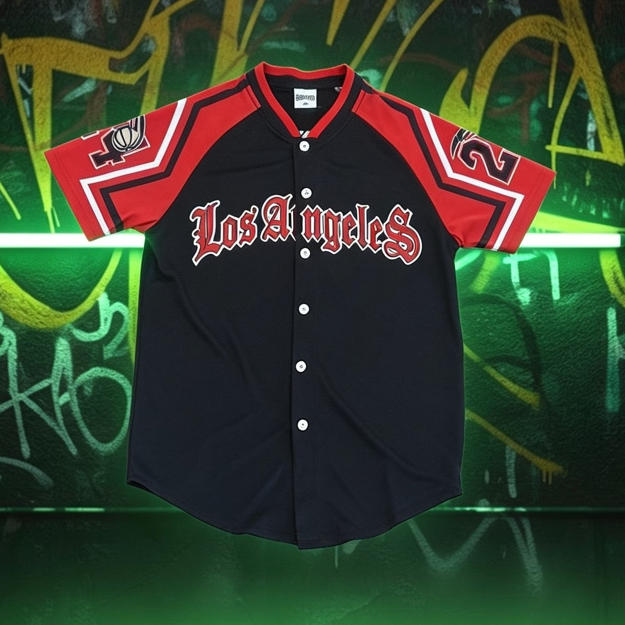 Completino Los Angeles rosso-nero