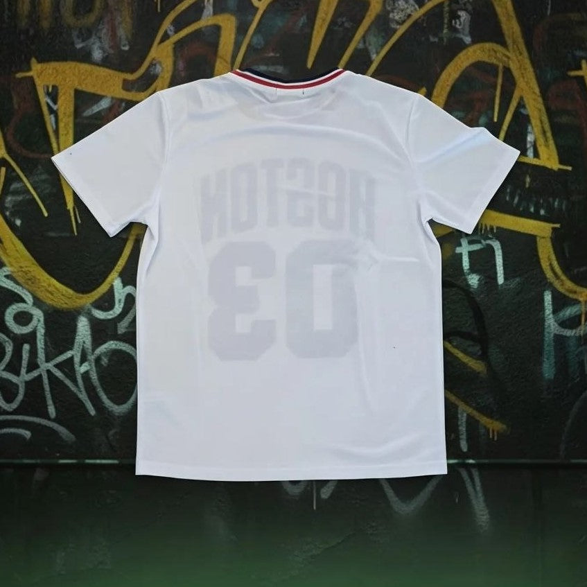T-Shirt BOSTON bianca-nera