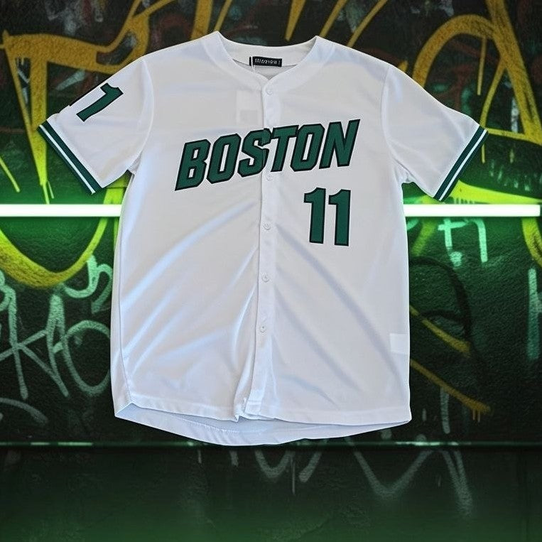 Completino BOSTON bianco-verde
