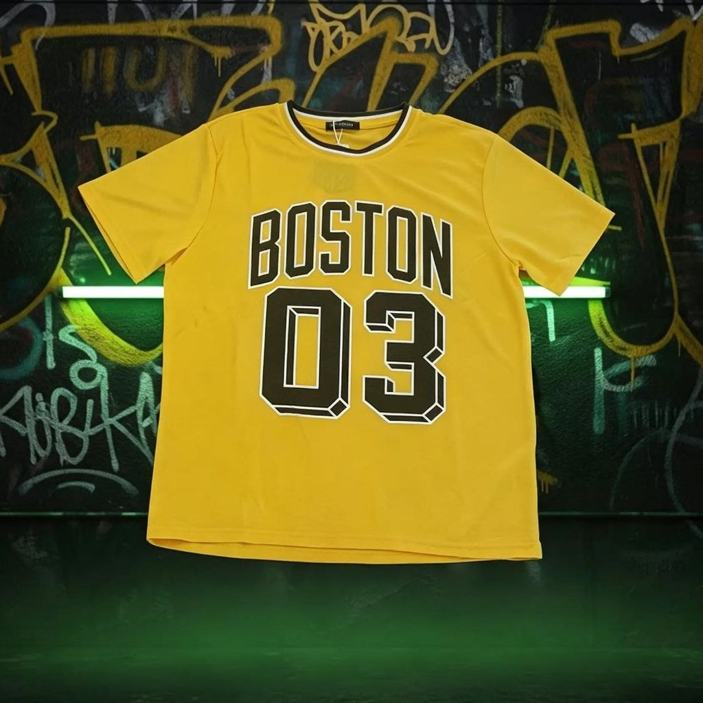 T-Shirt BOSTON giallo-nero